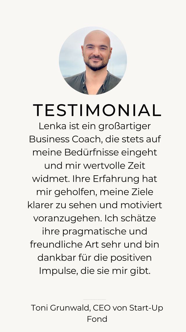 Testimonial von Toni Grunwald, CEO Start-Up Fond